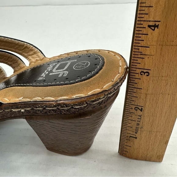 BF Betani Lightweight Black Strappy Block Heel Mules Sandals, 7.5 - Picture 11 of 13